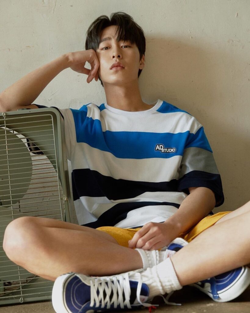 A young Lee Jae Wook in his early debut role, looking serious for a headshot.